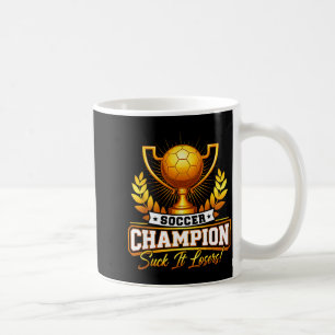 Lustige Fußballmeister-Trophäe Kaffeetasse
