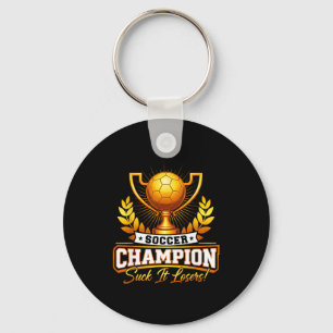 Lustige Fußballmeister-Trophäe  Schlüsselanhänger