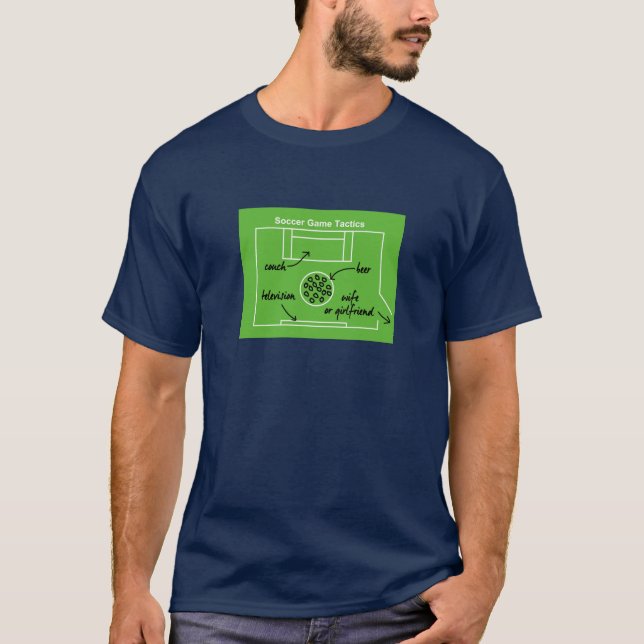 Lustige Fußballspieltaktiken, T-Shirt (Vorderseite)