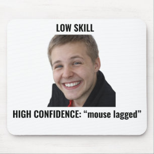 Lustige Gamer-Maus verzögerte Meme-Mauspad Mousepad