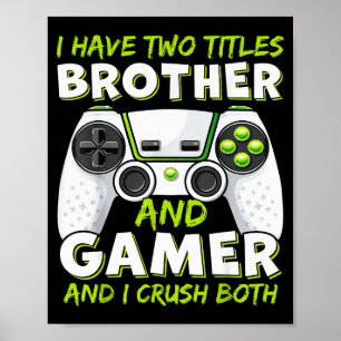 Lustige Gaming-Jungs Mädchen Männer Gamer Videospi Poster