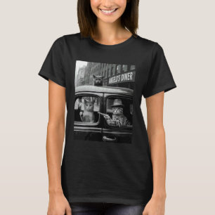 Lustige Gangster-Katze Sagt Mafia Mobster Noir Hum T-Shirt