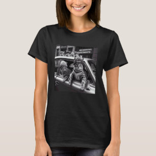 Lustige Gangster Katzen Männer Frauen Katzenliebha T-Shirt