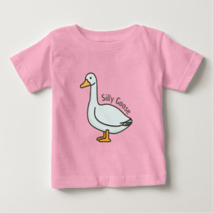 Lustige Gans, Gansliebhaber, Dumme Gans Baby T-shirt