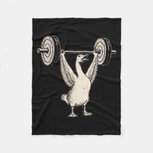 Lustige Gans Muskel-Mummy-Gym-Pump-Cover Gewichte Fleecedecke