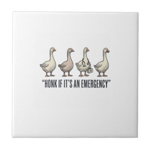 Lustige Gans Not-Hupen Vintage-Shirt-Design_1 Fliese