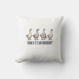 Lustige Gans Not-Hupen Vintage-Shirt-Design_1 Kissen