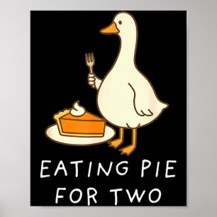 Lustige Gans Thanksgiving Paare Schwangerschaft be Poster