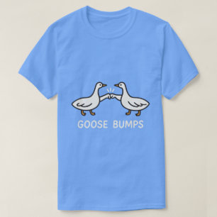 Lustige Gänsehaut Cartoon Fäuste stoßende Gänse T-Shirt