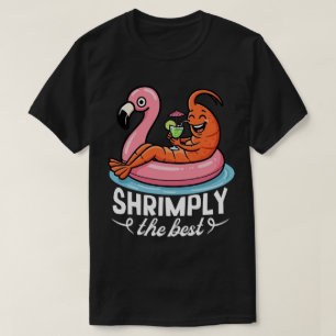 Lustige Garnelen Strand Urlaub Meeresfrüchte Somme T-Shirt