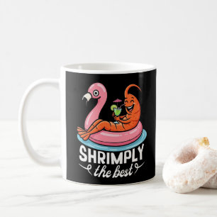 Lustige Garnelen Strandurlaub Meeresfrüchte Sommer Kaffeetasse