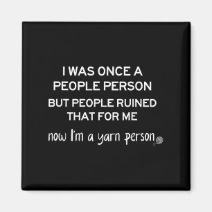 Lustige Garnperson Stricken Häkeln Humor Geschenk Magnet