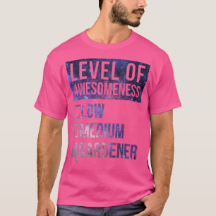 Lustige Gartengestaltung Niveau des Gärtners  T-Shirt