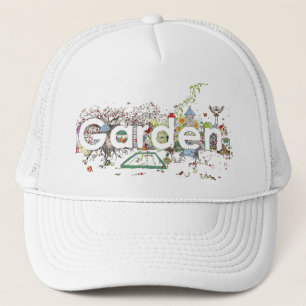 Lustige Gartenliebhaber Bunte Wortkunst Cartoon Truckerkappe