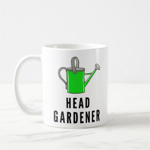 Lustige Gartenschere-Wasserkanne-Illustration Kaffeetasse
