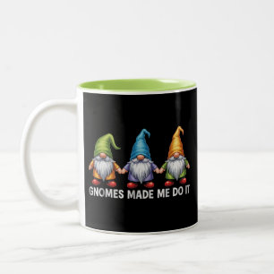 Lustige Gartenzwerge Die Zwerge Haben Mich Dazu Ge Zweifarbige Tasse