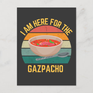 Lustige Gazpacho Postkarte
