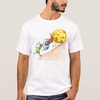 Lustige Gebirgsziege, die Käse drückt T-Shirt