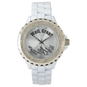 Lustige gebrochene Uhr
