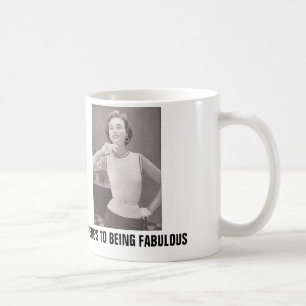 Lustige Geburtstagskaffee-Tassen, Retro Hausfrau Kaffeetasse