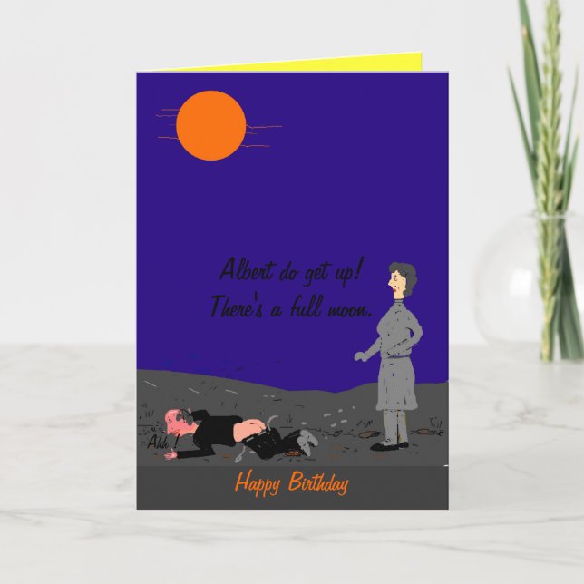 Lustige Geburtstagskarte Karte (Vorderseite)