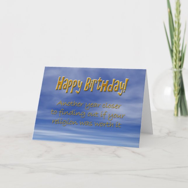 Lustige Geburtstagskarte Karte (Vorderseite)