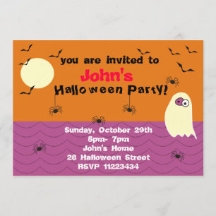 Lustige Geist-Halloween-Party-Einladung Einladung