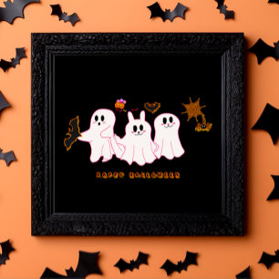 Lustige Geister posieren für ein Foto   Poster