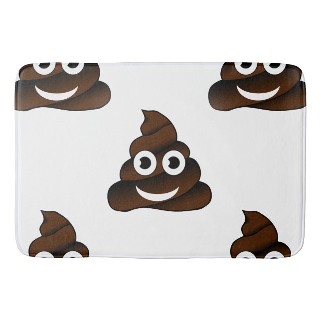 lustige gekackt Emoji Badewanne Badematte (Vorderseite)