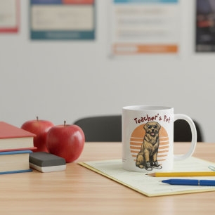 Lustige Gelbe mit Sonnenbrille Golden Retriever Kaffeetasse