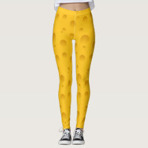 Lustige gelbe Musterdruck-Leggings des Schweizer
