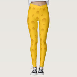 Lustige gelbe Musterdruck-Leggings des Schweizer Leggings
