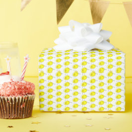 Lustige gelbe Vögel Doodle-Geschenkpapier Geschenkpapier