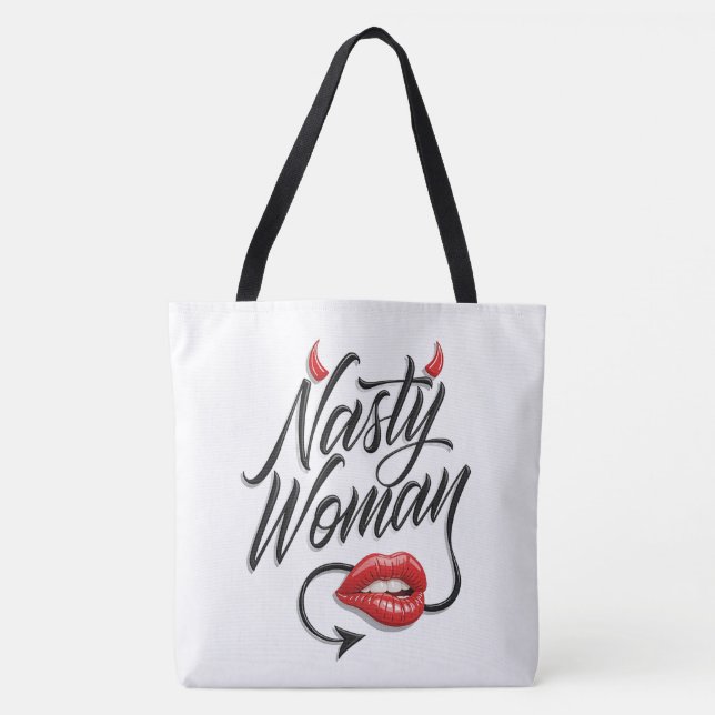 Lustige "Gemeine Frau" Tasche (Vorderseite)
