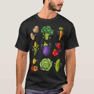Lustige Gemüse T-Shirt