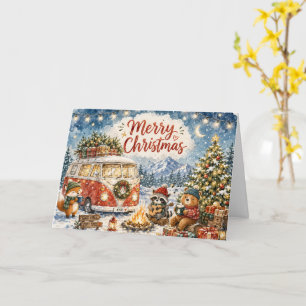 Lustige gemütliche Weihnachtsgrüße Karte