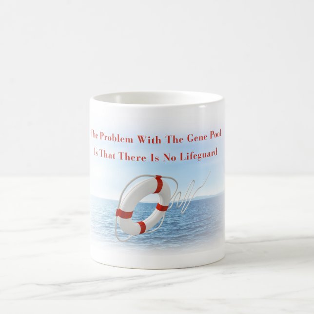 Lustige Gen-Pool-Leibwächter-Tasse Kaffeetasse (Mittel)
