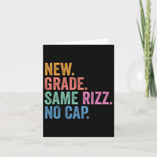 Lustige Gen Z Zurück zur Schule Neue Klasse gleich Karte