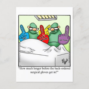 Lustige Genesungskarte Postkarte