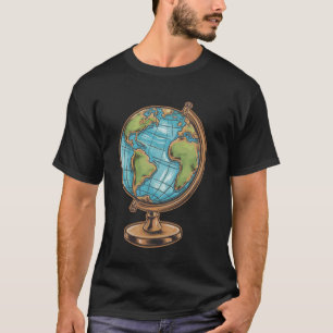 Lustige Geographie-Karte Geographie-Lehrer T-Shirt
