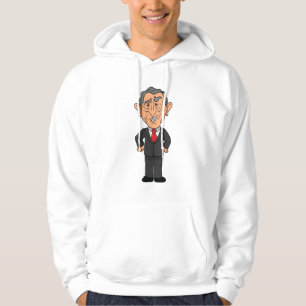 Lustige George W. Bush Politische Karikatur Hoodie