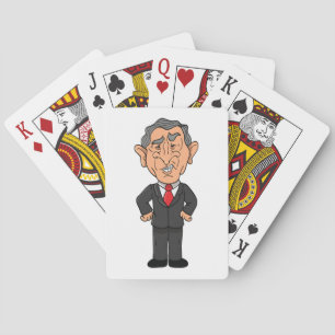 Lustige George W. Bush politische Karikatur Spielkarten