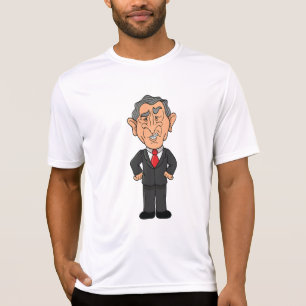Lustige George W. Bush Politische Karikatur T-Shirt