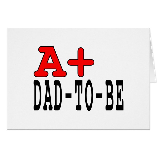 Lustige Geschenke, damit die Väter sind: A+ Vater (Vorderseite (Horizontal))
