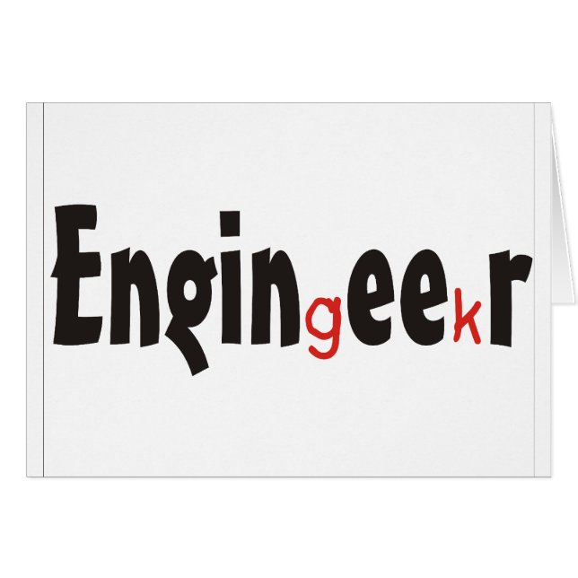Lustige Geschenke des Ingenieur-"Aussenseiters" (Vorderseite (Horizontal))