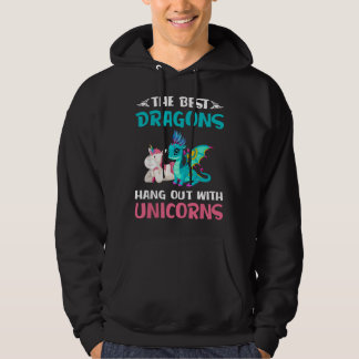 Lustige Geschenke -Die besten Drachen hängen mit E Hoodie