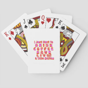 Lustige Geschenke für Kaffeeliebhaber Spielkarten