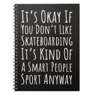 Lustige Geschenke für Skateboarder Skater Skateboa Notizblock