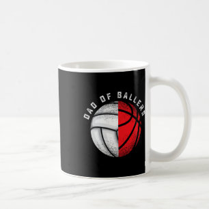 Lustige Geschenke für Väter, Volleyball Basketball Kaffeetasse