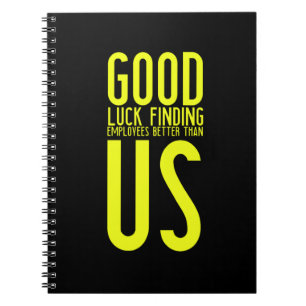 Lustige Geschenke für verlassend oder Arbeitnehme Notizblock